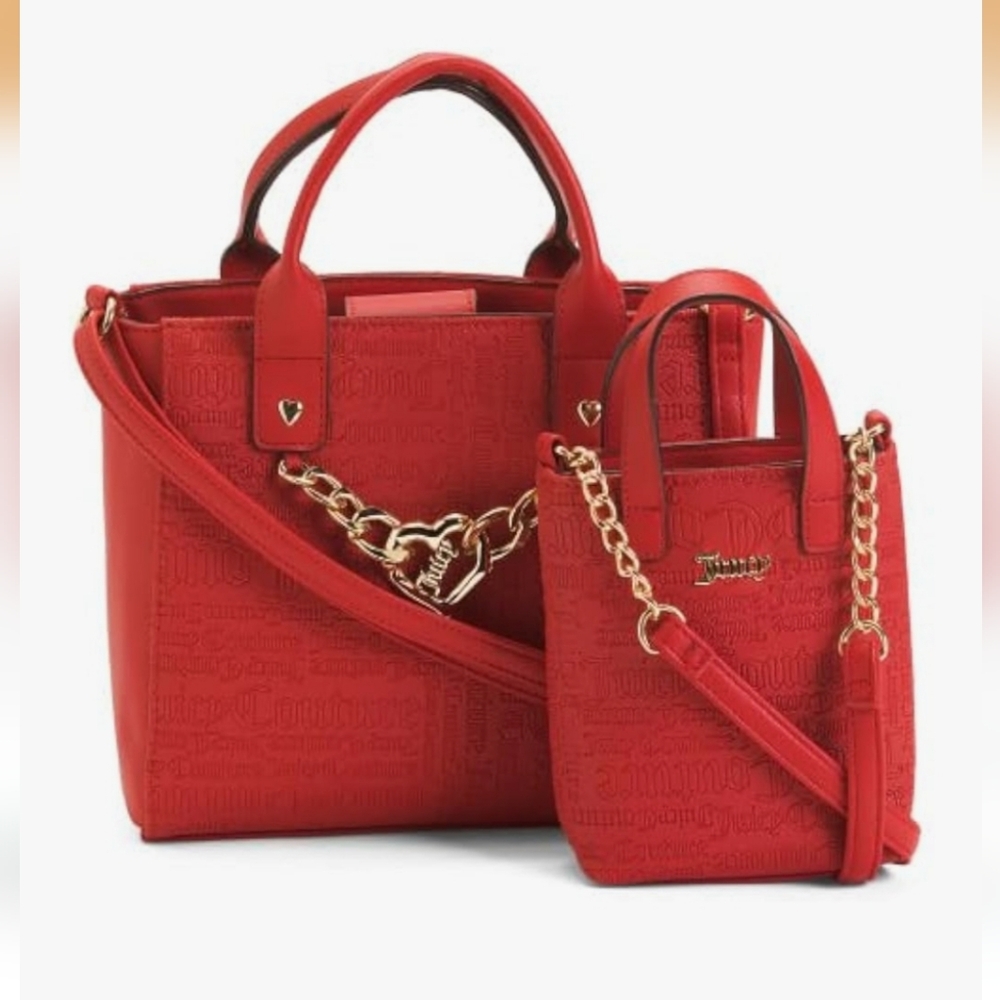 Juicy Couture “Mommy & Me” Red Tote Bags Set